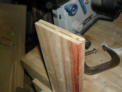 Partially sawn board