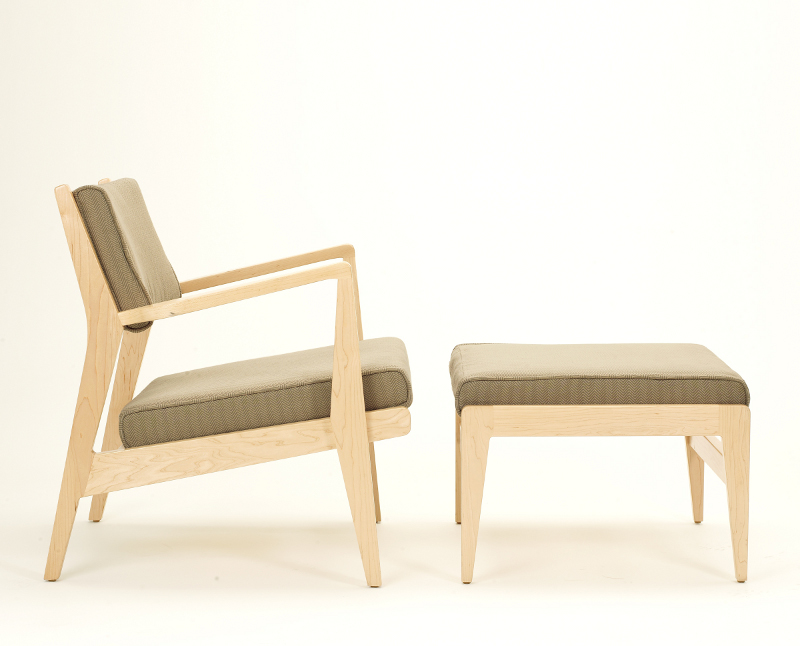 Design Within Reach Chair and Ottoman