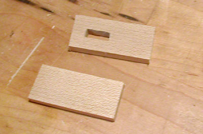 Maple end caps for the housing
